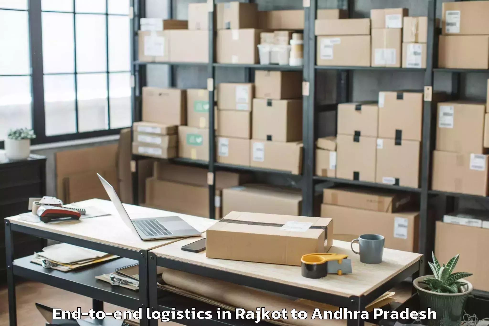 Leading Rajkot to Penuganchiprolu End To End Logistics Provider